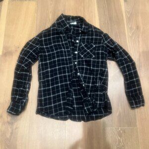 GAP Checked Black & White Button Down Size Small